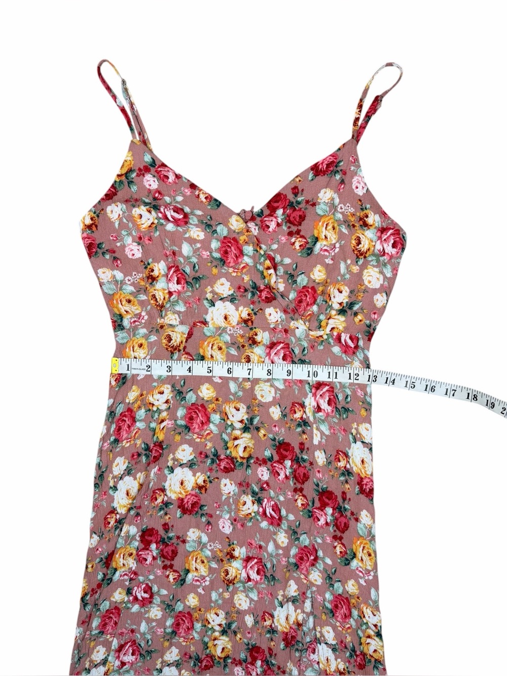Lulus Floral Wrap Front Midi Dress with Side Slit | Size Small - Picture 5 of 7